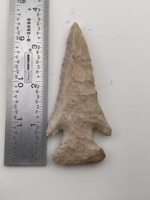 3 & 5/8" Hardin Indian Artifact Arrowhead