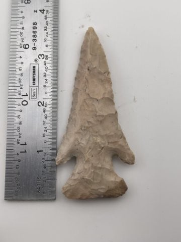 3 & 5/8" Hardin Indian Artifact Arrowhead (1 of 4)