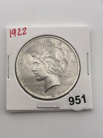 1922 Peace Silver Dollar Coin