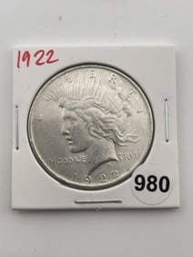 1922 Peace Silver Dollar Coin