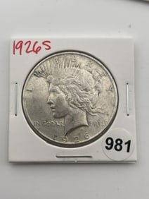 1926 S Peace Silver Dollar Coin