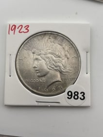 1923 Peace Silver Dollar Coin