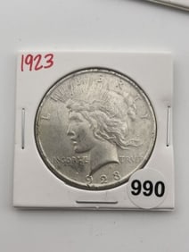 1923 Peace Silver Dollar Coin