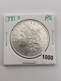 1881 O AU Morgan Silver Dollar Coin