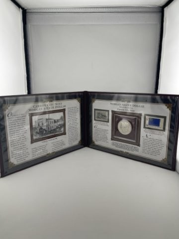 Morgan Silver Dollar Carson City Mint in very nice display (1 of 8)