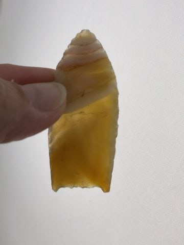 Obsidian Folsom Indian Artifact Arrowhead (1 of 5)