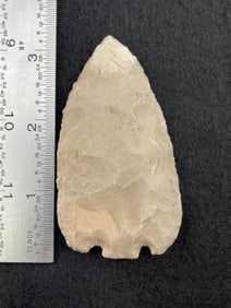 Base Tang Knife - classic style, light golden flint, Coke Co. Texas