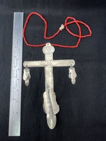 Hudson Bay Cross Beaver Necklace