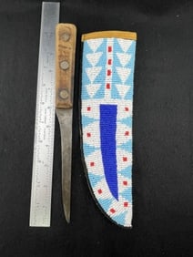 Beaded Sheath & Knife
