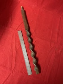 Twisted Wood Pipe Stem Indian Artifact Arrowhead