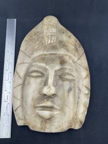 Large Pre-Columbian Stone Face Effigy Indian Artifact Arrowhead