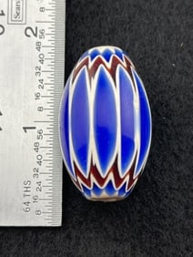 Large Chevron Bead Indian Artifact Arrowhead