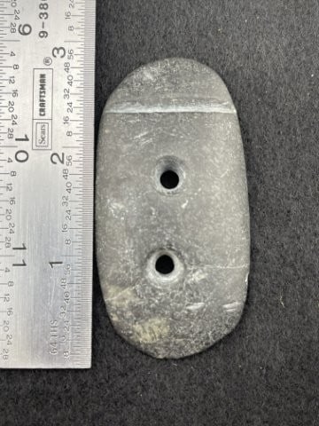 Gorget Indian Artifact Arrowhead: KEY WORDS: INDIAN ARTIFACT ARTIFACTS ARROWHEAD ARROWHEADS NATIVE AMERICAN MISSISSIPPIAN QUAPAW CADDO POTTERY COINS MORGAN DOLLAR PEACE DOLLAR SILVER COINS. All coins have been Sigma tested for authent