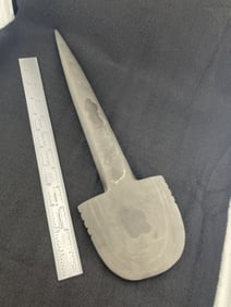 Large Spud with Tally Marks Indian Artifact Arrowhead