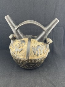 Pre-Columbian Pottery Vessel Indian Artifact Arrowhead