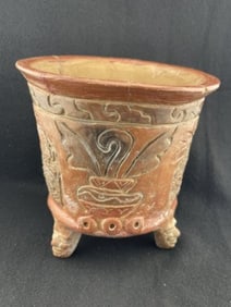 Pre-Columbian Pottery Vessel Indian Artifact Arrowhead