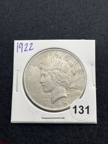 1922 Peace Silver Dollar Coin