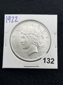 1922 Peace Silver Dollar Coin