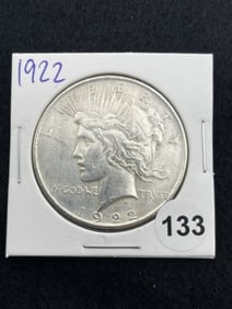 1922 Peace Silver Dollar Coin
