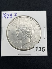 1923 S Peace Silver Dollar Coin
