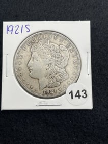 1921 S Morgan Silver Dollar Coin