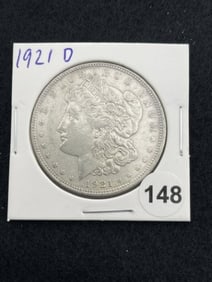 1921 D Morgan Silver Dollar Coin