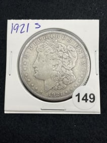 1921 S Morgan Silver Dollar Coin