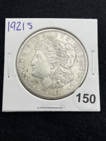 1921 S Morgan Silver Dollar Coin