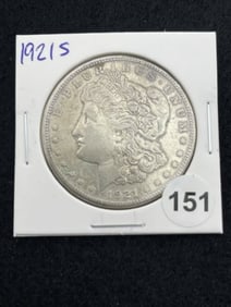 1921 S Morgan Silver Dollar Coin