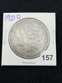 1921 D Morgan Silver Dollar Coin