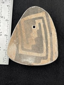 Pottery Pendant Indian Artifact Arrowhead