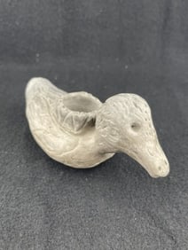 Duck Effigy Stone Pipe Indian Artifact Arrowhead