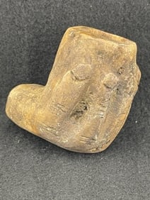 Hand Effigy Stone Pipe Indian Artifact Arrowhead