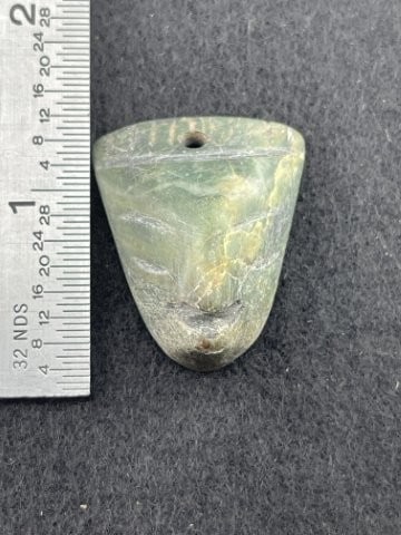 Jade Face Effigy Pendant Indian Artifact Arrowhead (1 of 6)