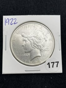 1922 Peace Silver Dollar Coin