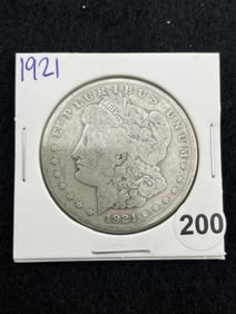 1921 Morgan Silver Dollar Coin