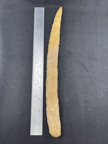 Large Ceremonial Knife made of novaculite from Hot Springs, Arkansas ex - Laymon Collection Indian