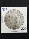 1889 Morgan Silver Dollar Coin