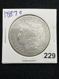 1887 O Morgan Silver Dollar Coin