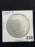 1887 S Morgan Silver Dollar Coin