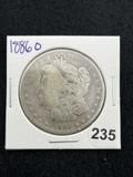 1886 O Morgan Silver Dollar Coin