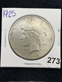 1925 Peace Silver Dollar Coin