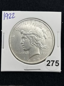 1922 Peace Silver Dollar Coin