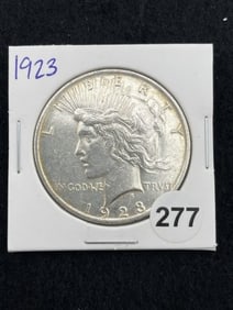 1923 Peace Silver Dollar Coin