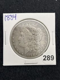 1884 Morgan Silver Dollar Coin
