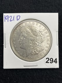 1921 D Morgan Silver Dollar Coin