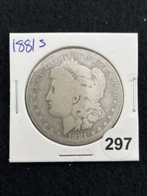 1881 S Morgan Silver Dollar Coin