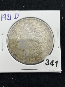 1921 D Morgan Silver Dollar Coin
