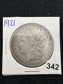 1921 Morgan Silver Dollar Coin