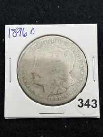 1896 O Morgan Silver Dollar Coin